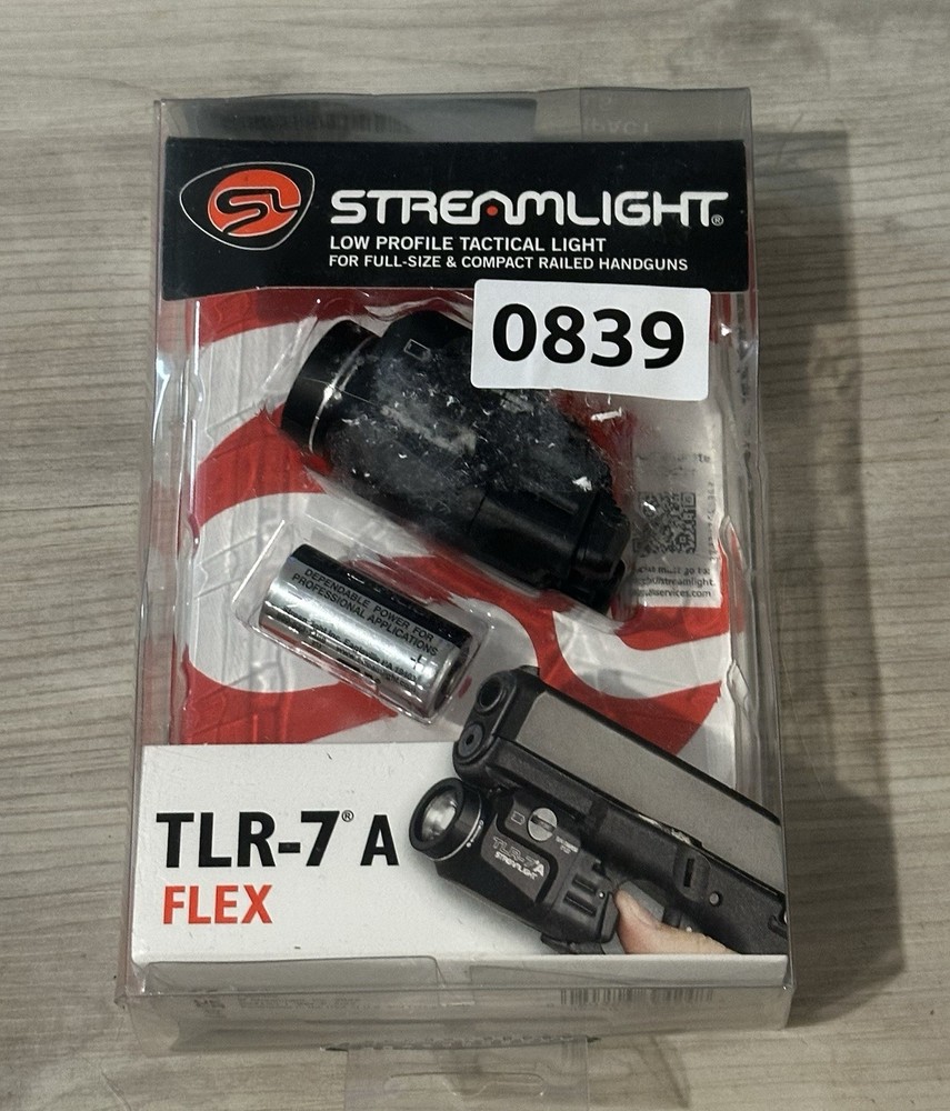 Streamlight TLR-7A Flex Low-Profile Rail-Mounted Tactical Weapon LED Light.