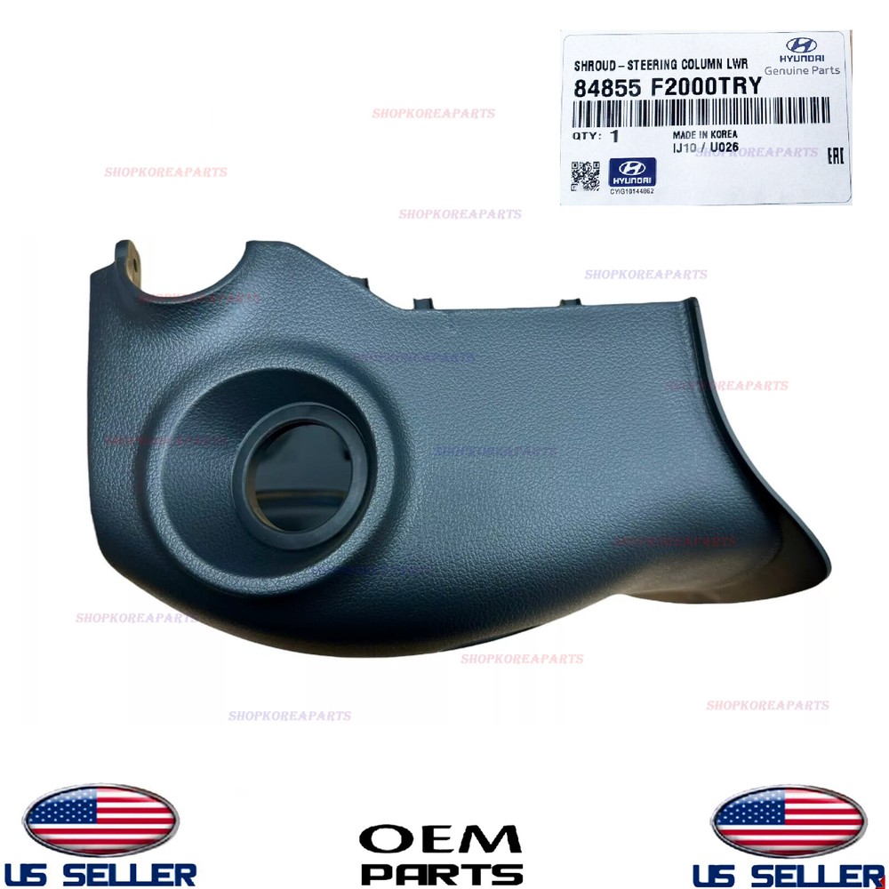 Genuine OEM Lower Steering Column Shroud Black W/O Button Start 2017-20 Elantra