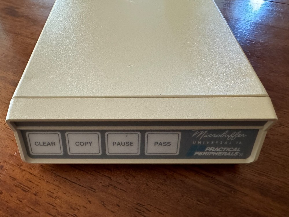 Microbuffer Universal 16 Practical Peripherals Paralle Printer Buffer