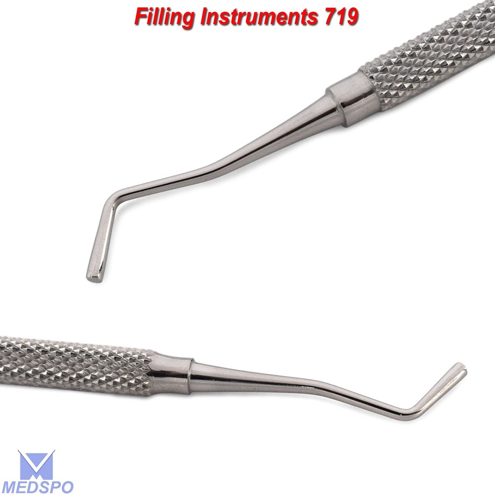 Dental Flat Plastic Filling Instruments 719 Cavity Placement Restorative Tool CE