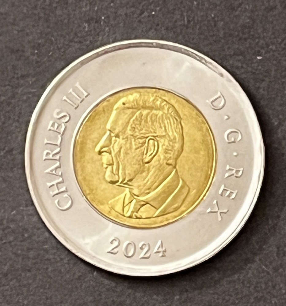 CANADA 2024 - $2 , King Charles III, RCAF