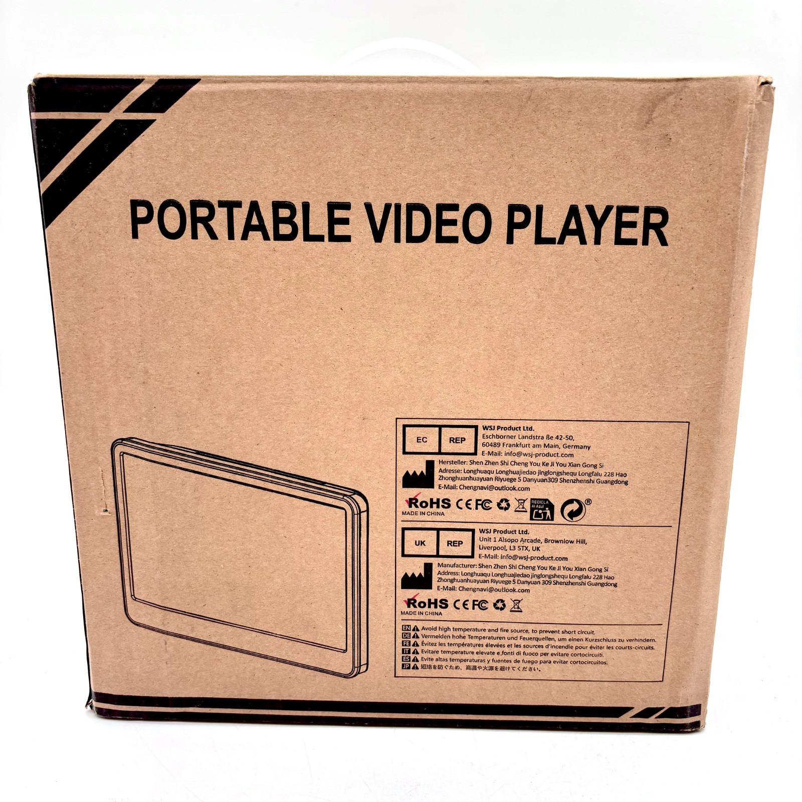 GOnavideo 10.1 Inch Dual Screen Headrest Portable Video Player (NB0421B-N1)