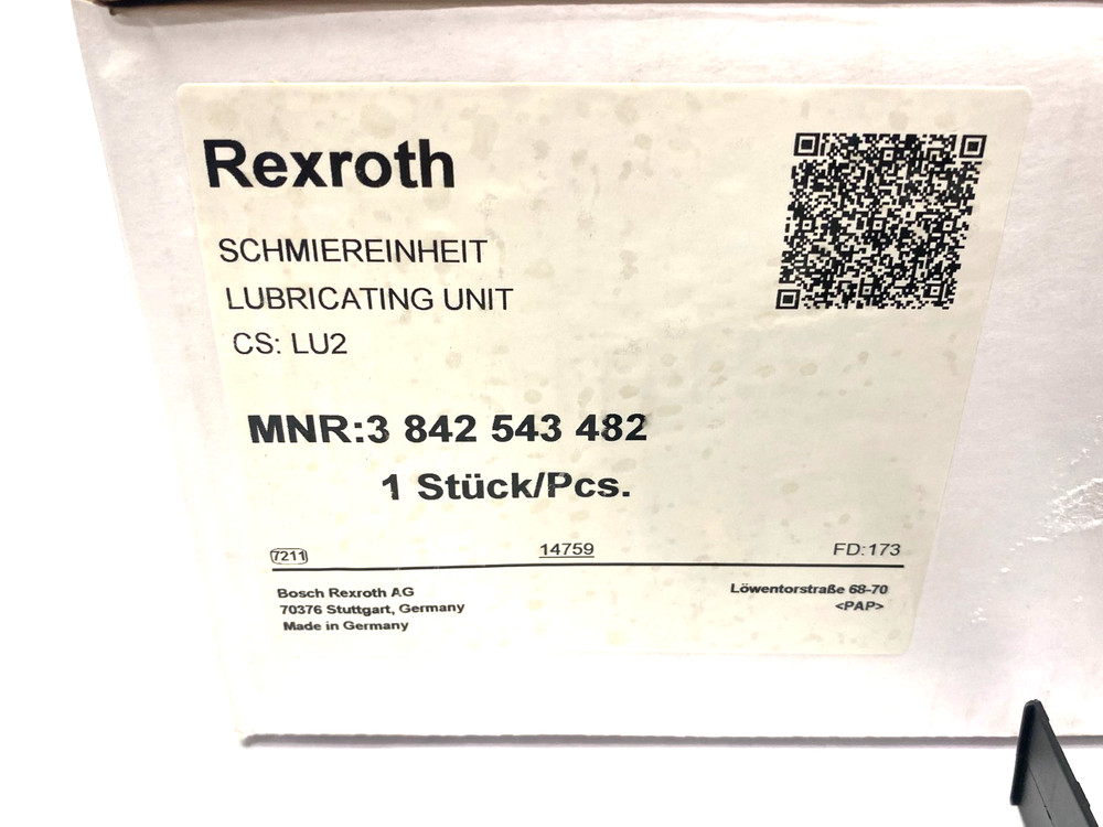 Bosch Rexroth 3842543482 Star Control Automatic Lubrication Unit LU 2