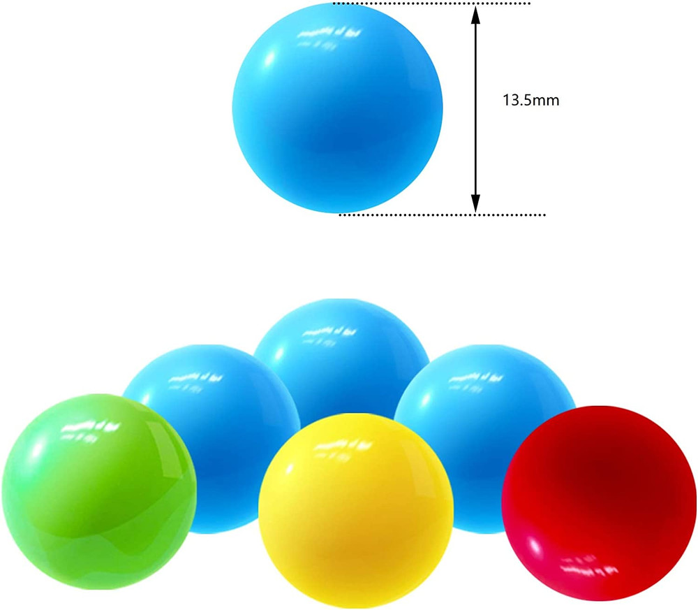48Pcs Game Replacement Marbles Balls Compatible with Hungry Hungry Hippos（4 Colo