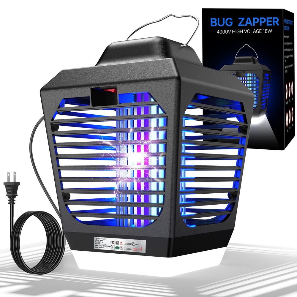 Bug Zapper, Mosquito Zapper with LED Light, Outdoor, Electric Blue
