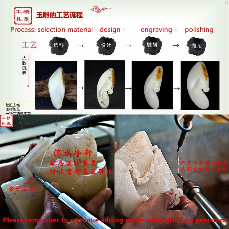 10Pcs Diamond Grinding Bits 10 mm 3/8" Spherical Carving Burrs Tools for Stone