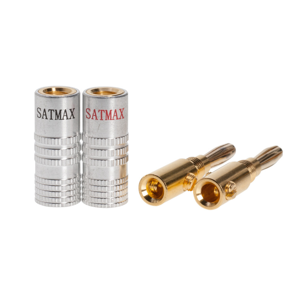 Banana Plug Audio Screw 24K Gold Plated Speaker Wire Jack Connector Pack LOT