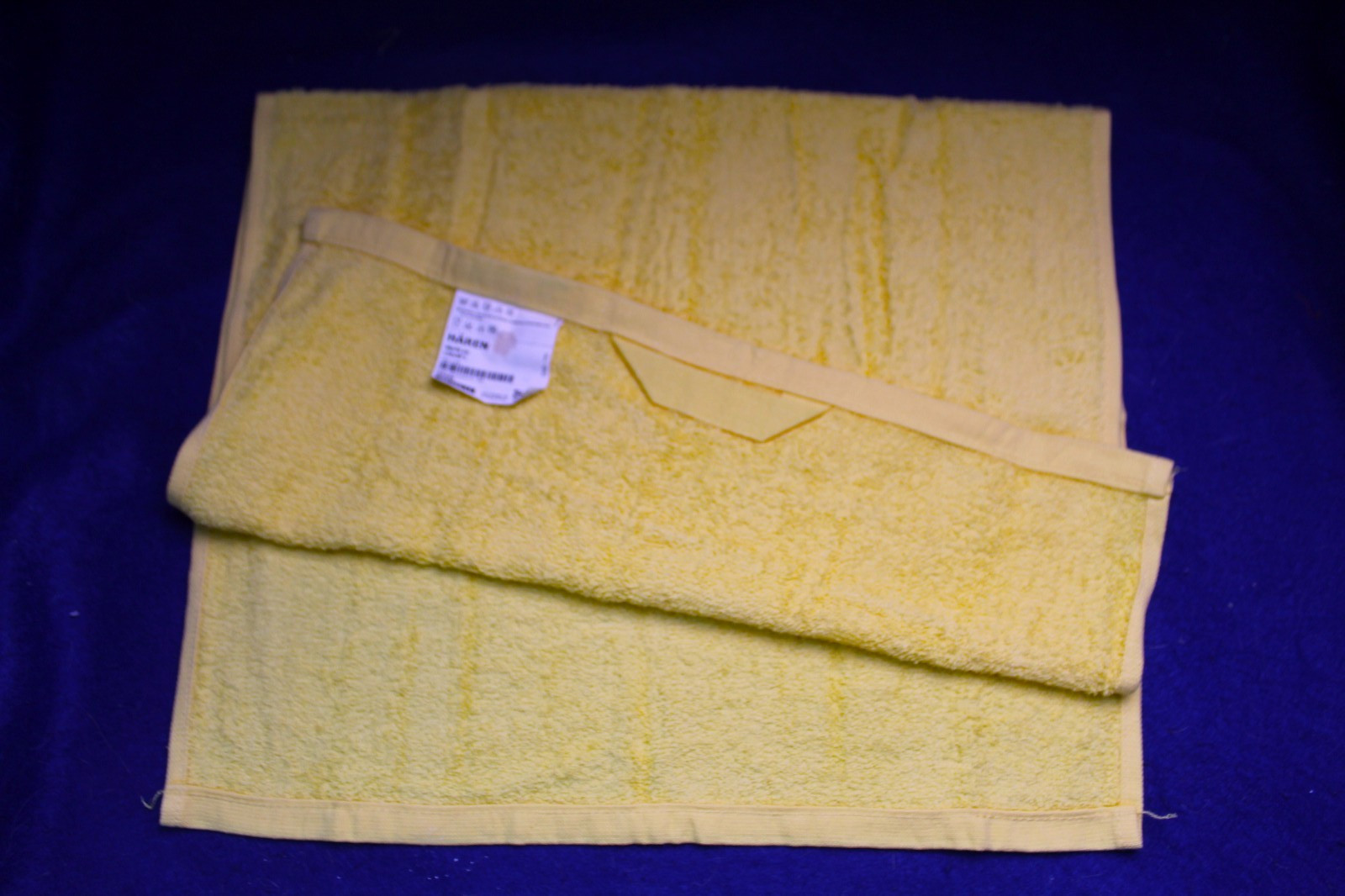 VINTAGE IKEA HAREN HAND TOWEL yellow 100% cotton 401.731.12
