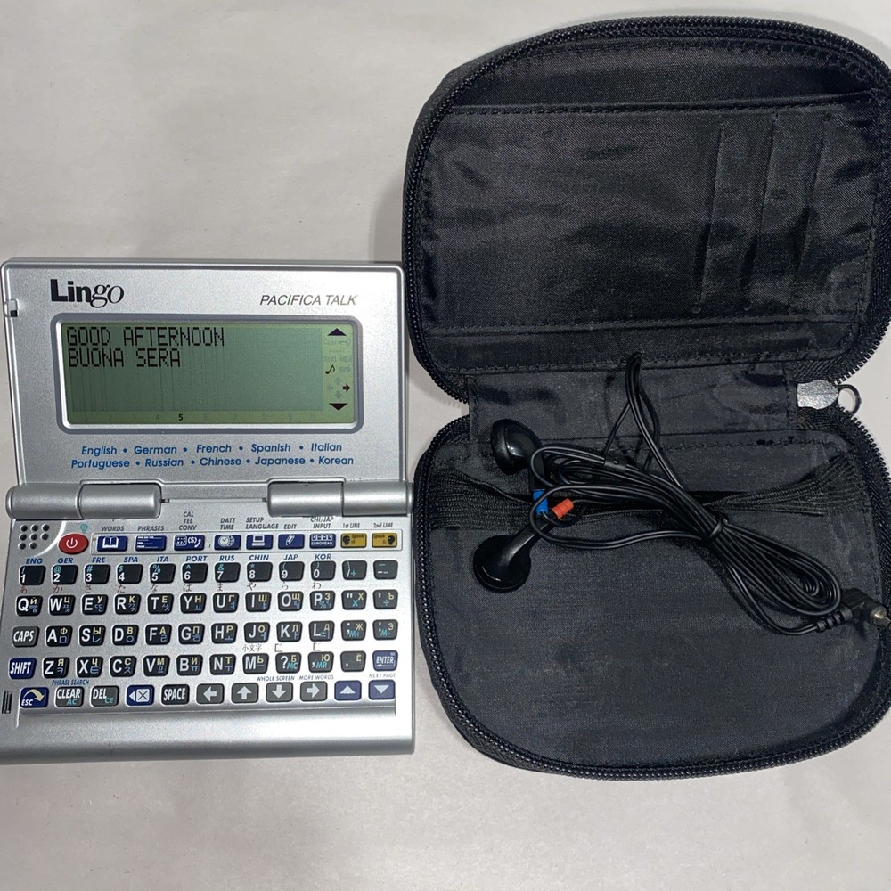 LINGO Pacifica Talk TR-2203 10 Language Talking Translator Great 2000