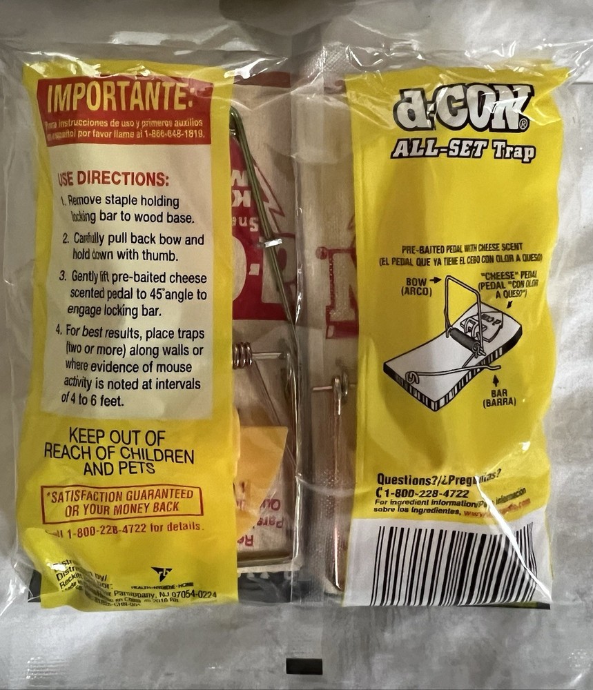 1 Pack D-con All Set Traps (2 Traps Total)