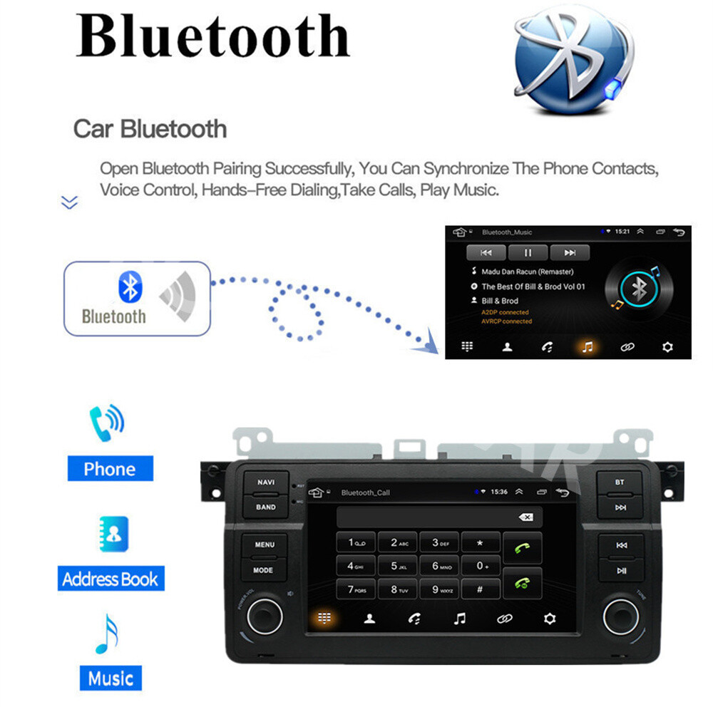 Fit For BMW E46 2-door Coupe 1999-2006 2DIN Car Stereo Radio Player Head Unit FM