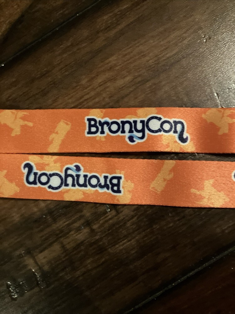 BronyCon Orange Lanyard obtained at final BronyCon (2019)