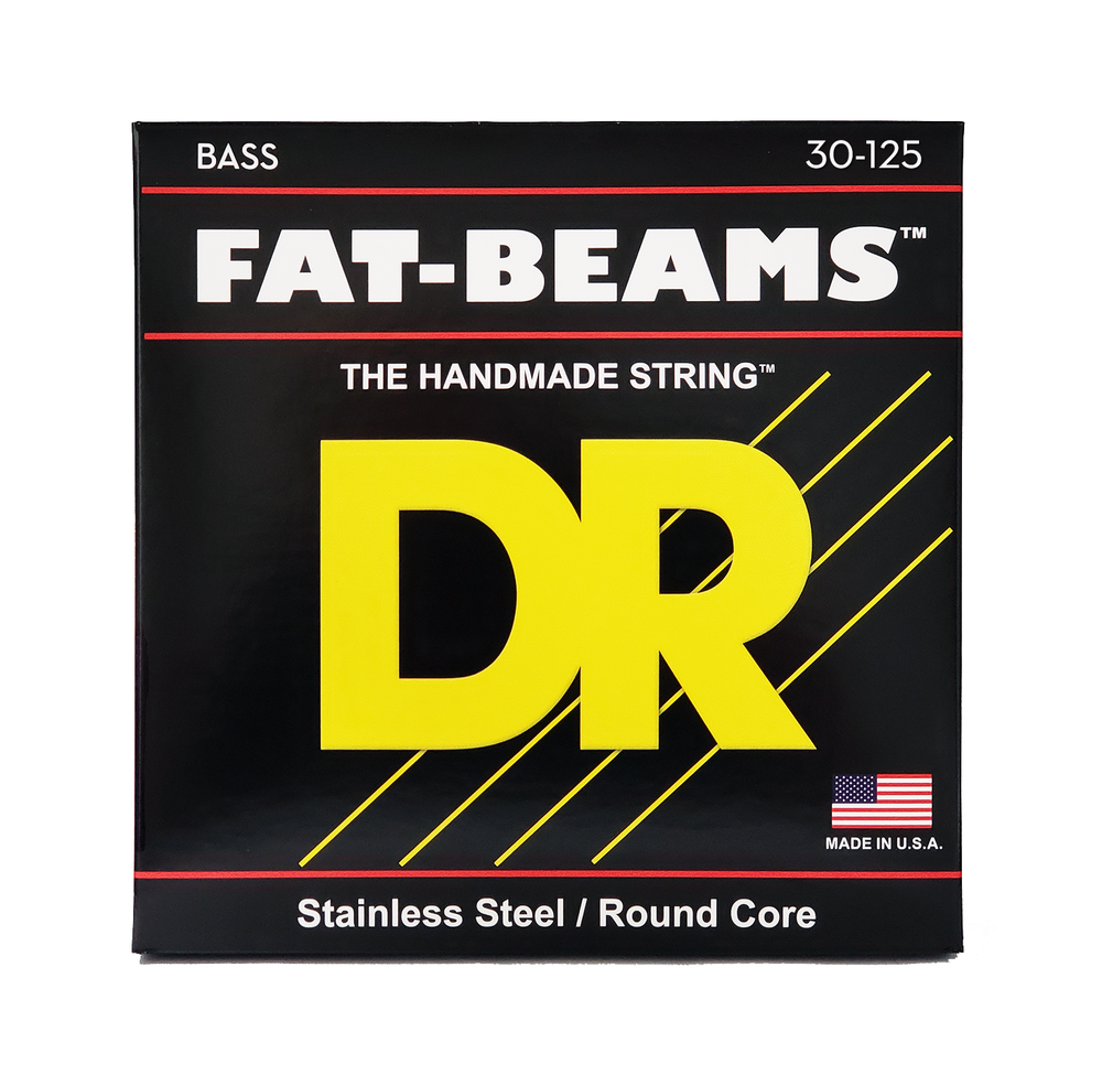DR Strings FAT-BEAM - Steel Bass Strings: 6-String Medium 30-125 [FB6-30]