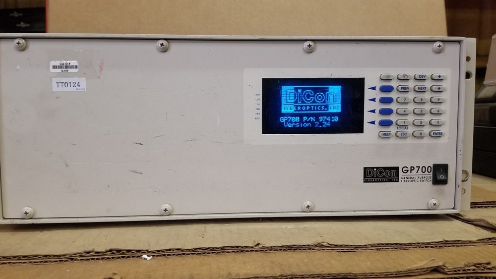 DiCon GP700 General Purpose Fiber Optic Switch with 6 Modules Passes Self Test!