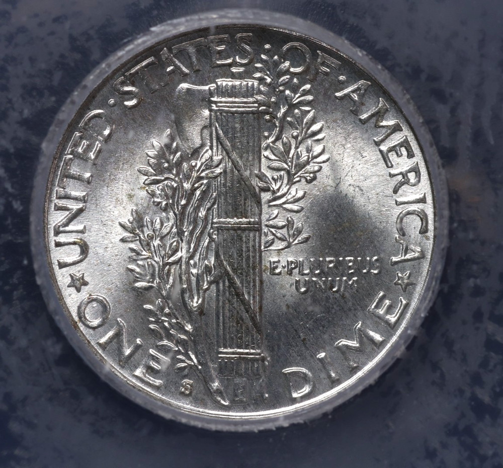 1941-S Mercury Dime 10C ICG MS67 FB