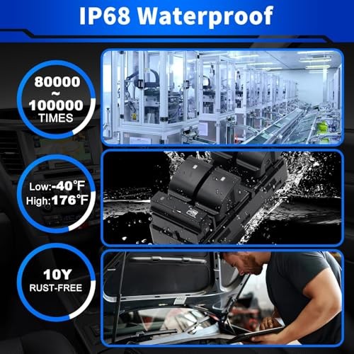 20945129 Upgraded Master Power Window Switch Driver Side Switch Fits 2007-2013