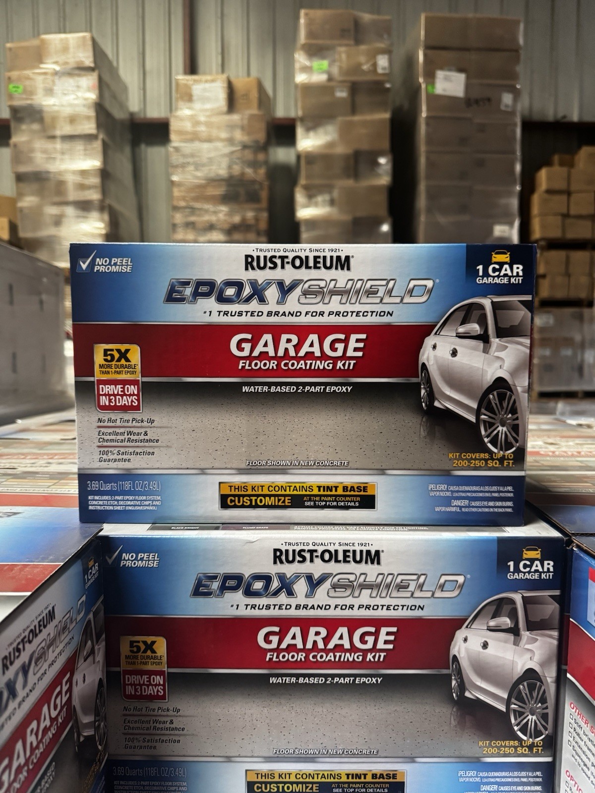 Rust-Oleum EPOXYSHIELD Gloss Garage Floor Coating Kit, Tint Base, 120 Oz