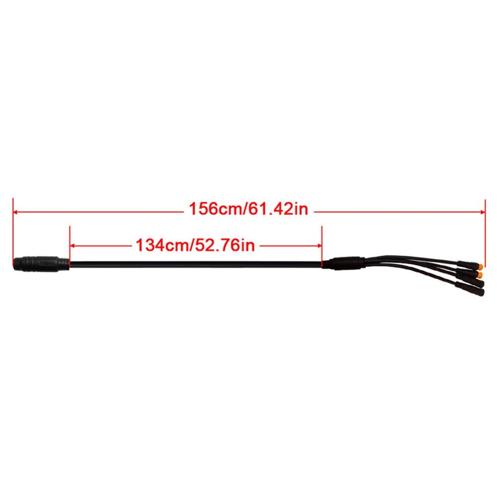 Waterproof 1 To 5 Electric Bicycle E-bike Integration Cable For KT Controller