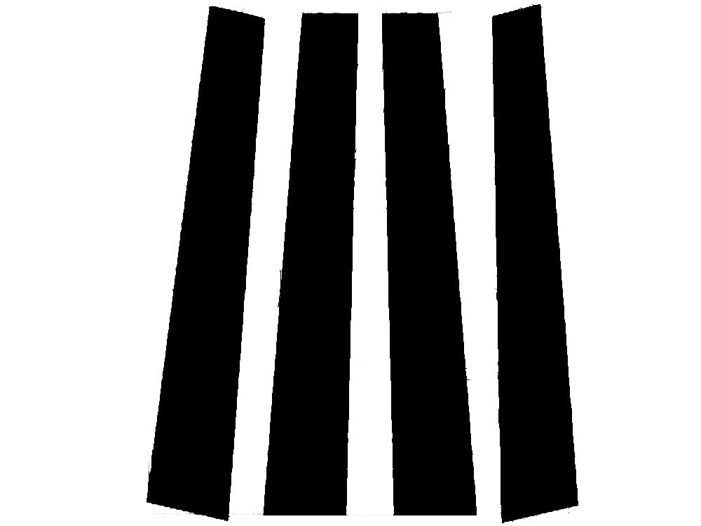 Pillar Post Window Trim Compatible with Dodge Ram 2019-2024 (Crew Cab/Quad