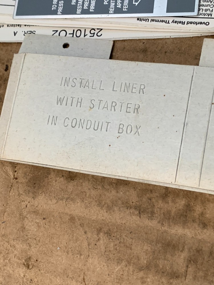 Square D 2510FO2 FHP Manual Starter
