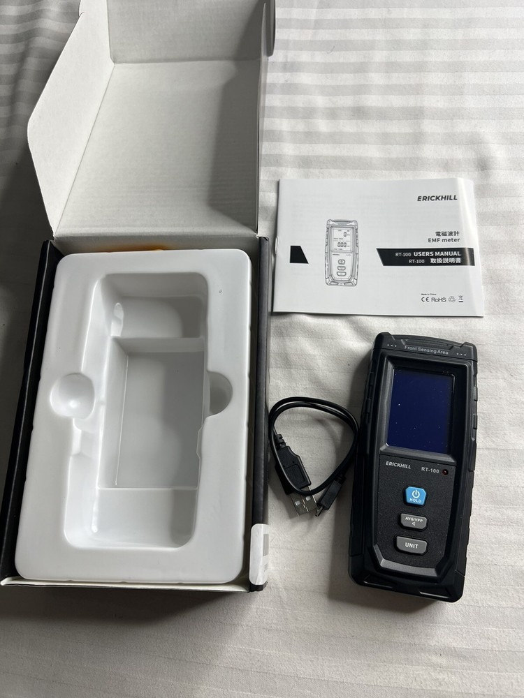 ERICKHILL EMF Meter, Rechargeable Digital Electromagnetic Field Radiation Detect
