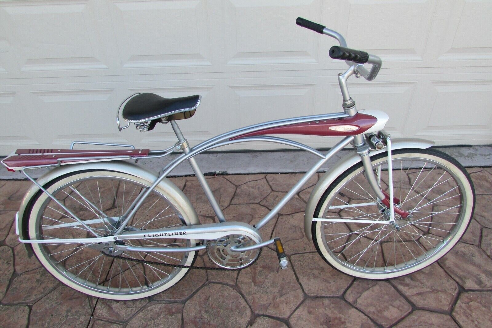 Electrical innards & lens for men's JC Higgins Flight Liner bicycle tank light