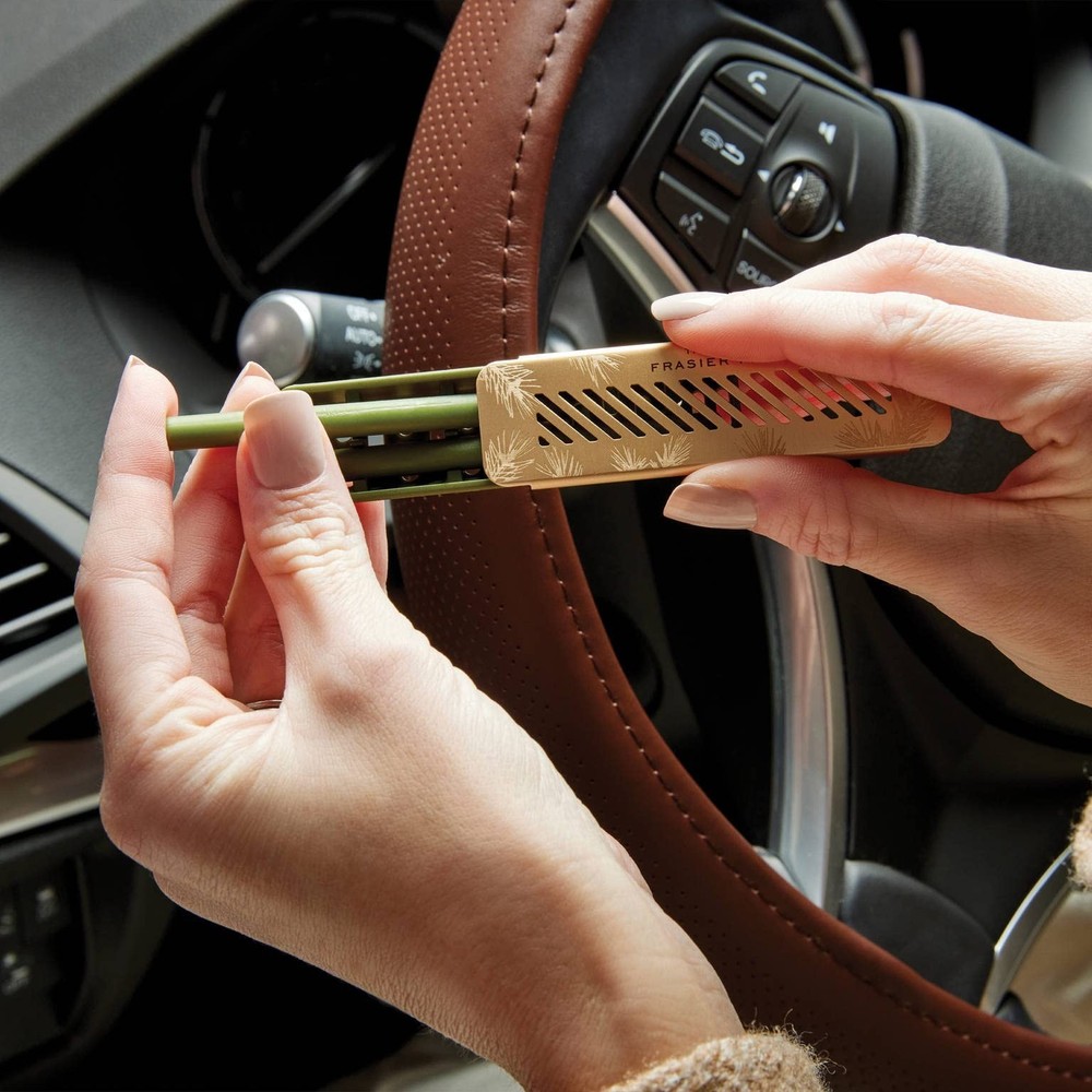 Thymes Frasier Fir Car Diffuser Refills - Includes 4 Car Air Freshener Diffus...