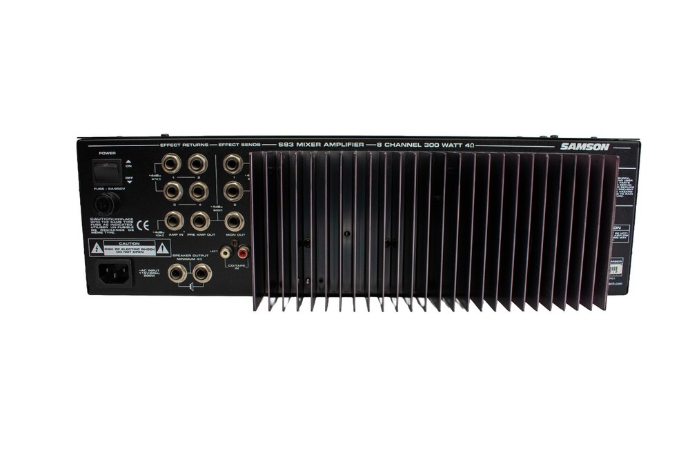 Samson S83 Rackmount 8-Channel Powered Mixer | 300 Watts | TESTED