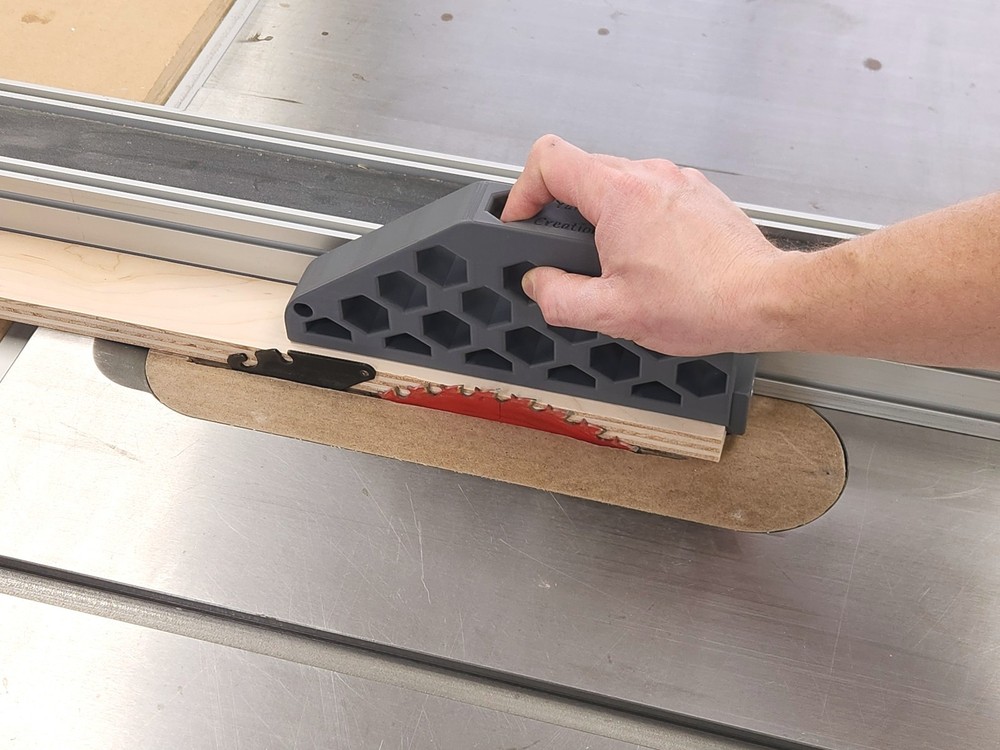 Table saw push block, woodworking material push stick, rip cut accessory