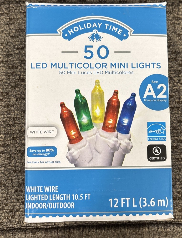 50ct LED Multicolor Mini Lights