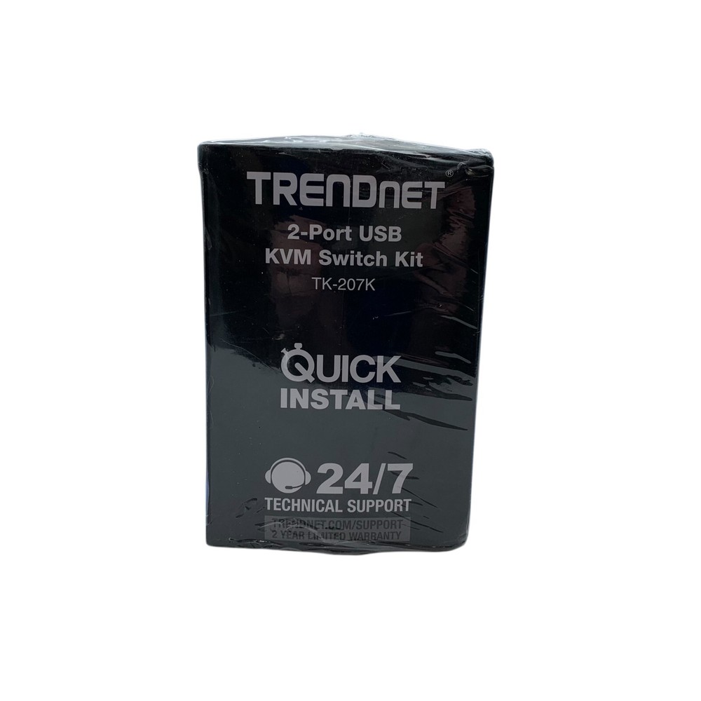 TRENDnet 2-Port USB KVM Switch and Cable Kit, 2048 x 1536 Resolution