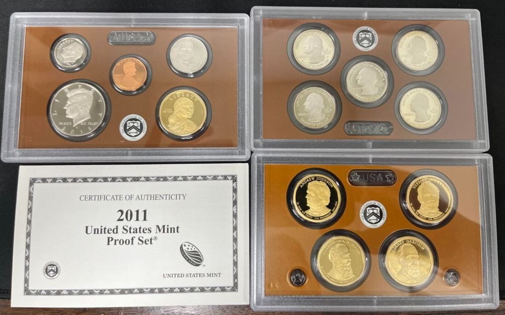 2011 Clad Proof Set U.S. Mint Original Government Packaging with COA