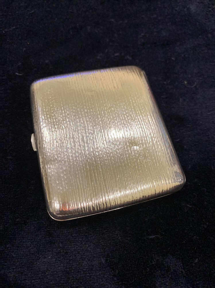 Antique 800 Silver Cigarette Case Engraved “FWL”