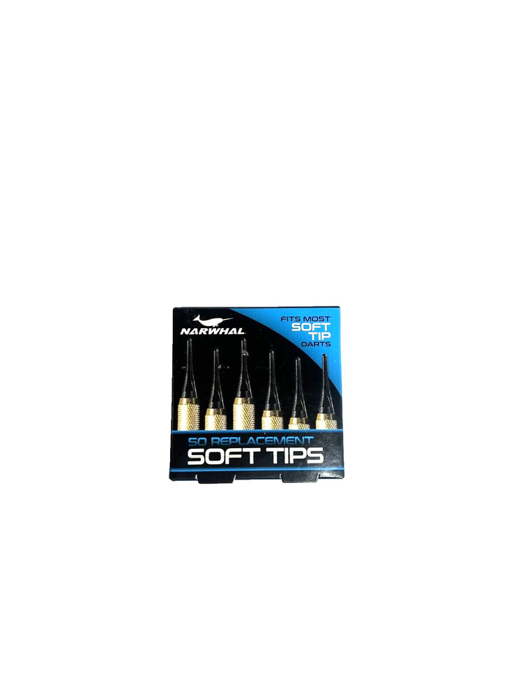 Narwhal Soft Tips Replacement for Darts BRAND NEW IN PACK 50 Tips Fast Shipping