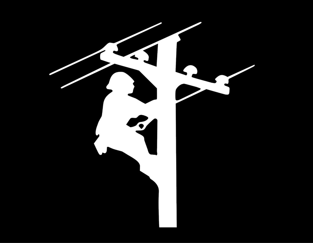 LINEMAN 5X5 Vinyl Decal / Sticker / Window Sticker Graphic