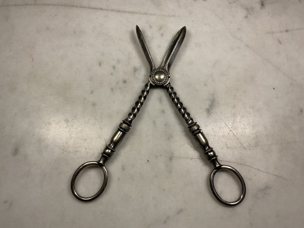 Shears Scissor Silver Plate Grape Shears