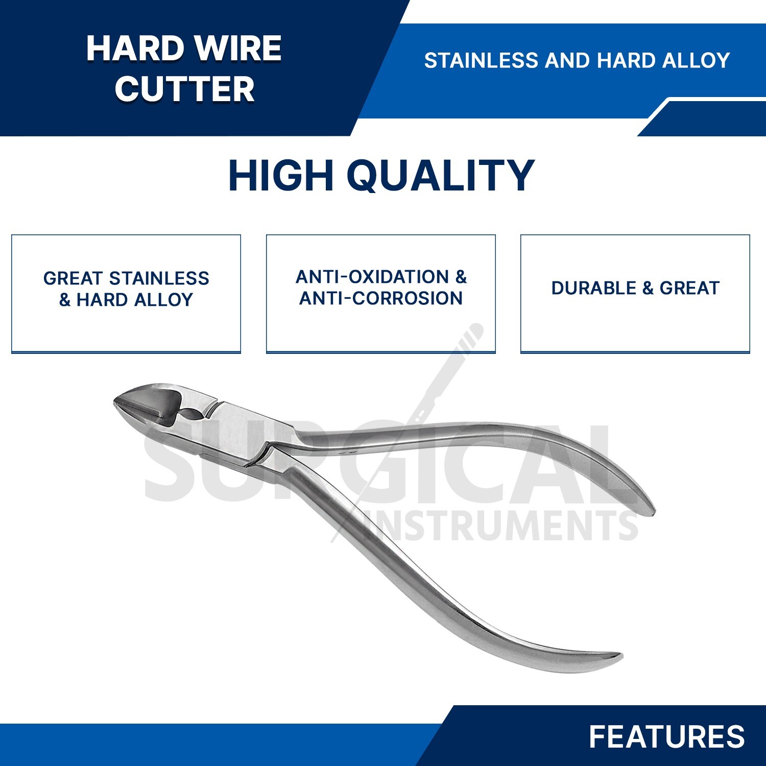 Heavy Duty Hard Wire Cutter Pliers Dental Distal Orthodontic Instruments