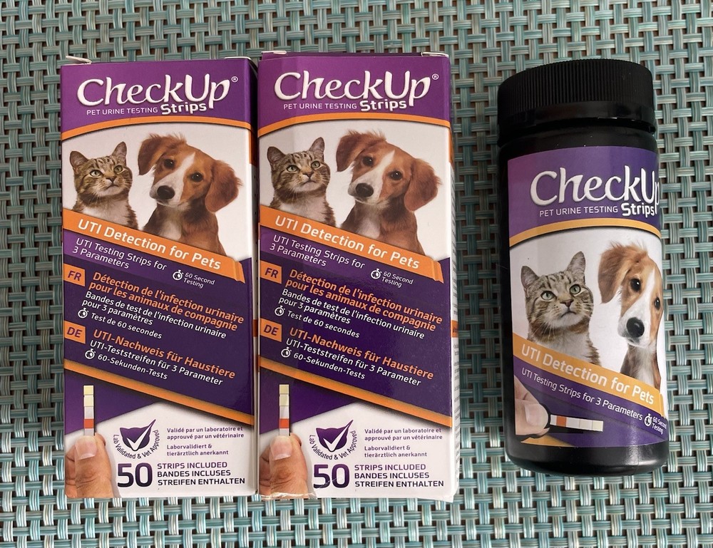 Checkup pet urine Testing Strips, 2 Boxes, One Unopened And One Opened