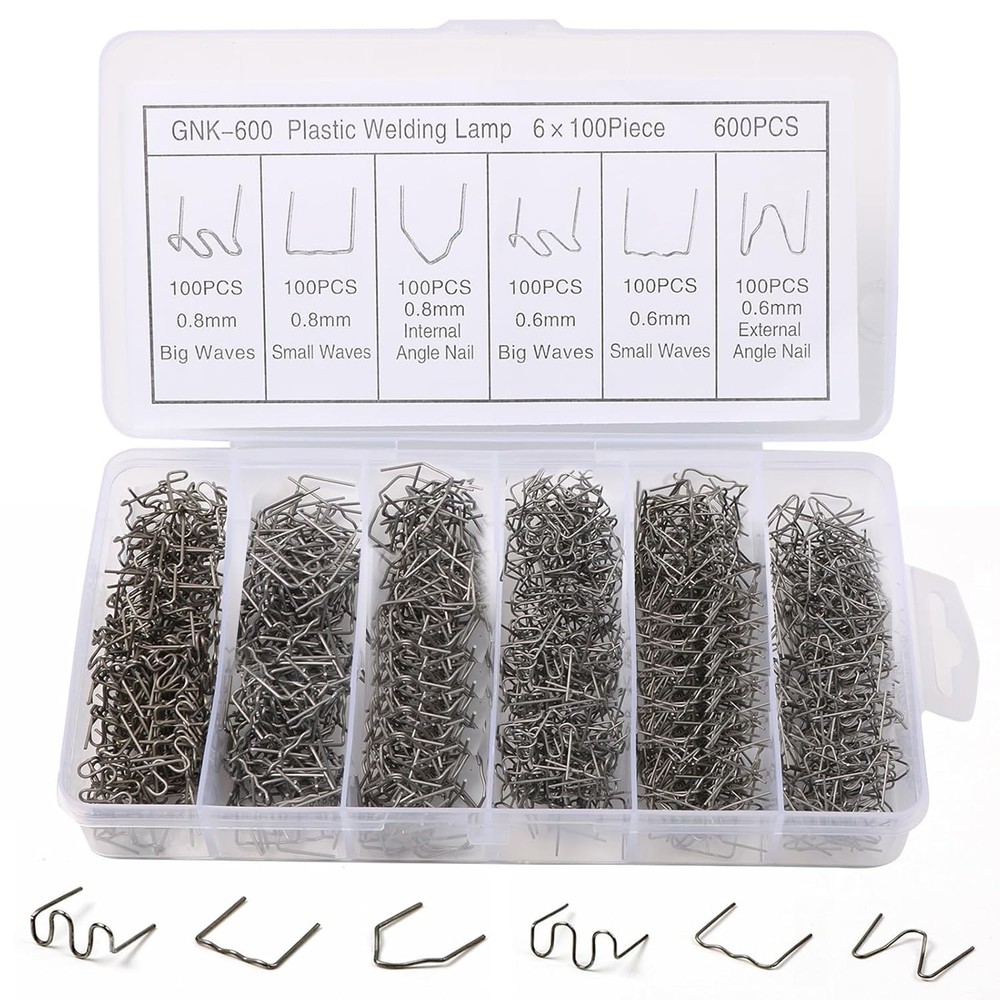 Plastic Welding Nails Assorted Shapes