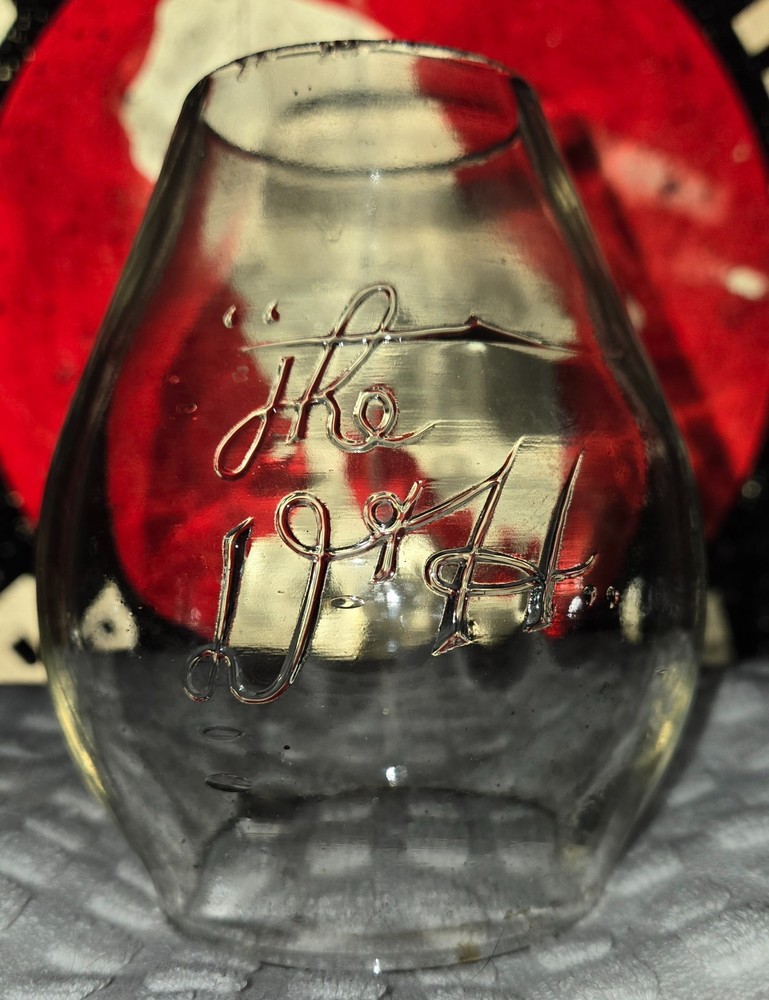 DELAWARE & HUDSON RR LANTERN WITH TALL CLEAR CAST D & H SCRIPT LOGO GLOBE