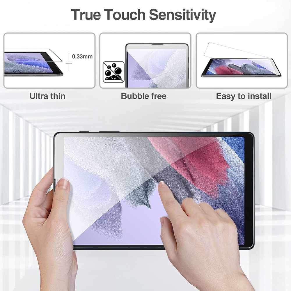 Case for Galaxy Tab A7 Lite 2021 8.7" with Tempered Glass Screen Protector