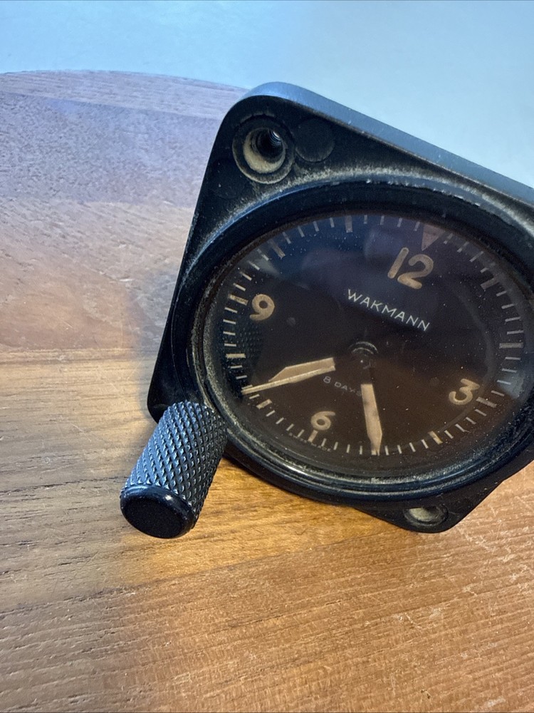 Wakmann Aircraft Clock/Chonograph - 8 Days