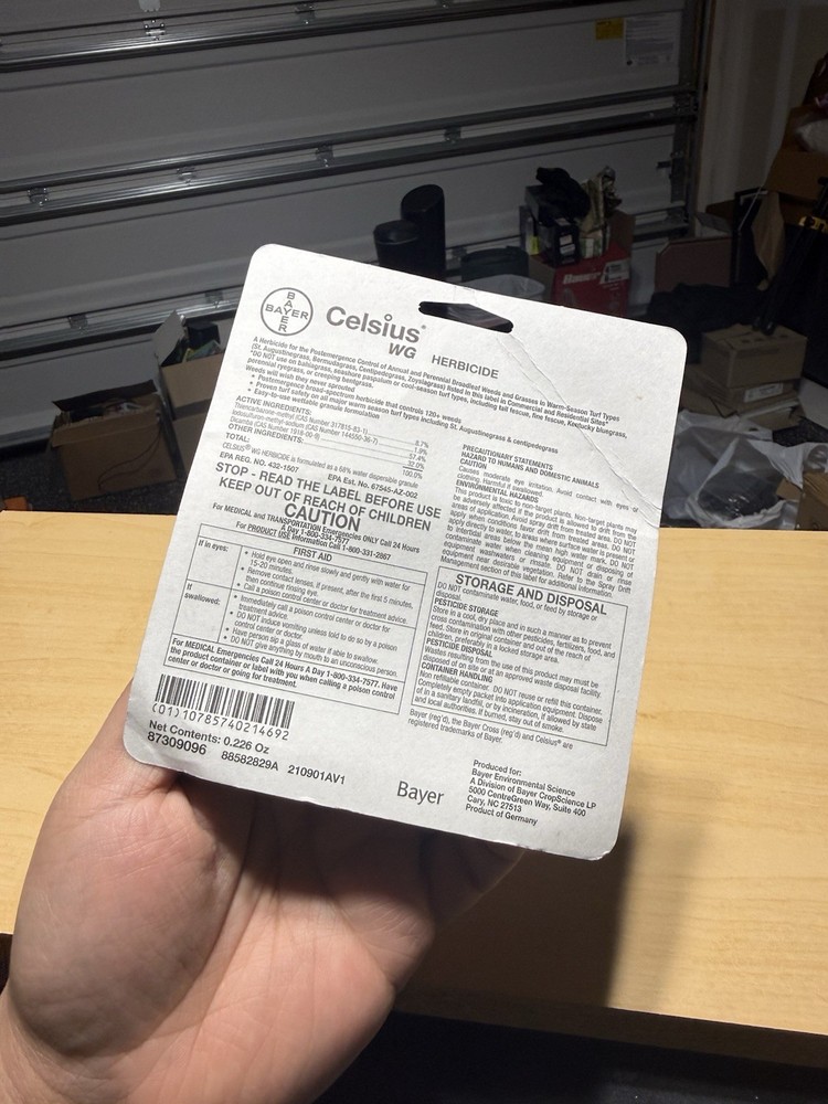 Celsius Herbicide - Single dose 0.226 oz Easy Mix Packet - Post Emergent