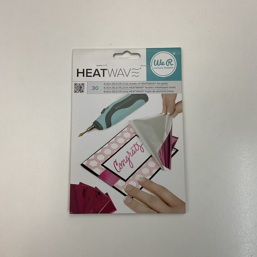 We R Memory Keepers Heatwave Foil Sheets 4”x6” 30pc Pink - 3 PACK