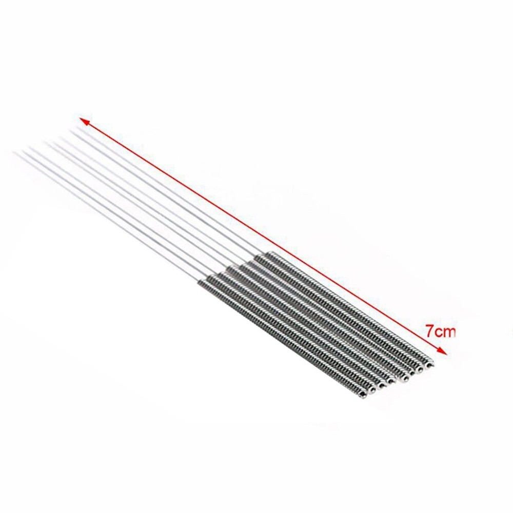 Optimal Size Needle Kit for 3D Printer Nozzle Cleaning Stainless Steel 10pcs