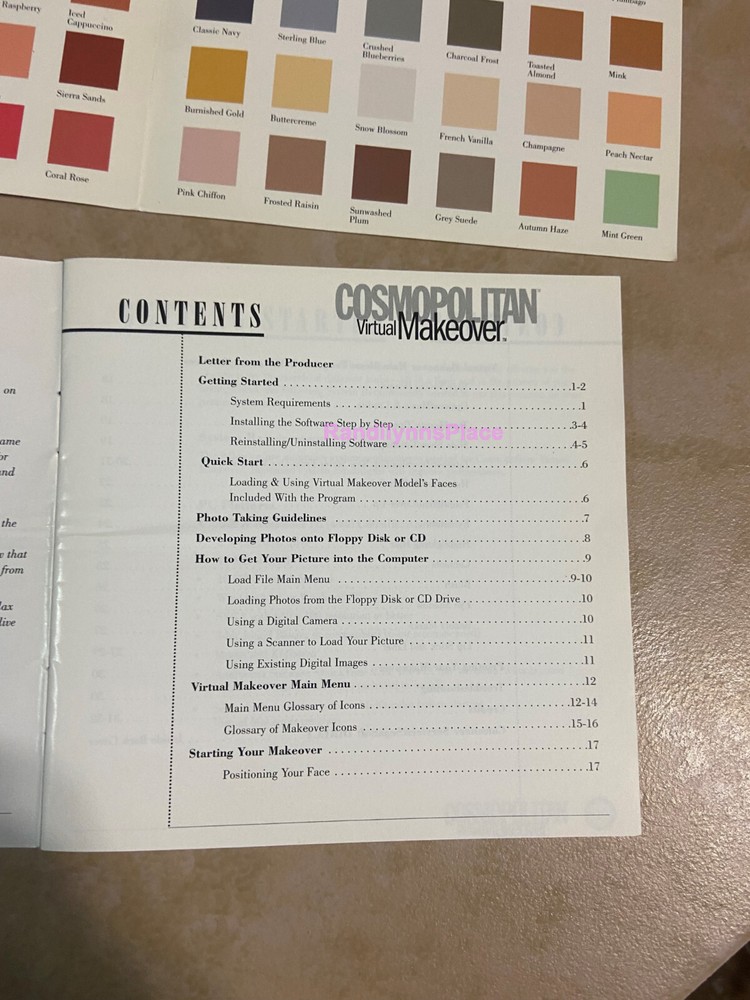 Cosmopolitan Virtual Makeover PC CD-ROM 2000 Segasoft MAC-Windows 95/98