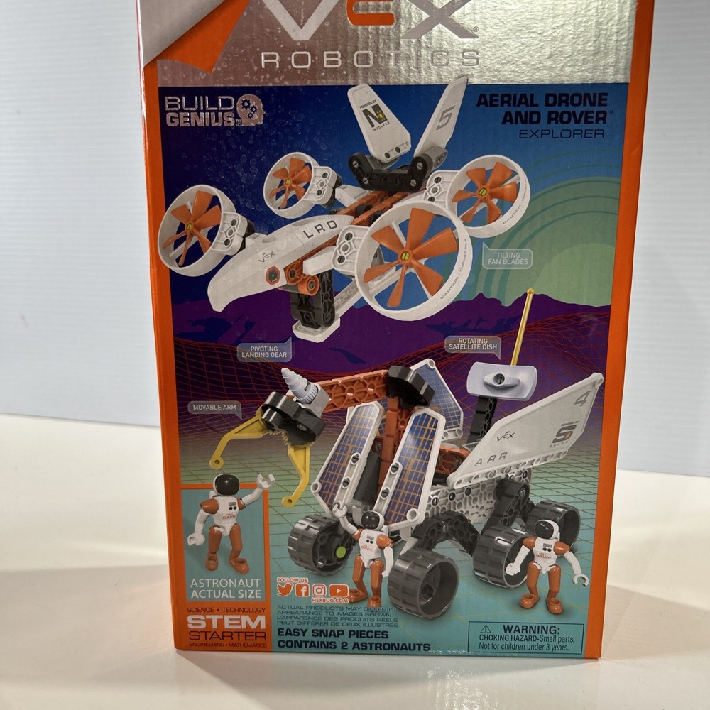 HexBug Vex Robotics Construction Kit: Aerial Drone & Rover Explorer