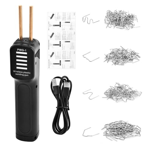 Cordless Plastic Welder, Portable Plastic Welding Kit USB-C Charging, Balck