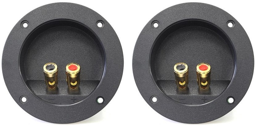 2 Absolute USA RST-450 4" Double Binding Round Gold Plate Push Spring Loaded