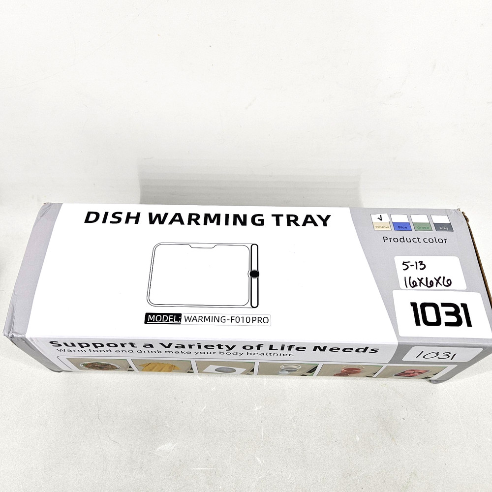 Electric Dish Warming Tray Full Surface Heating Rollable Beige 36x15"